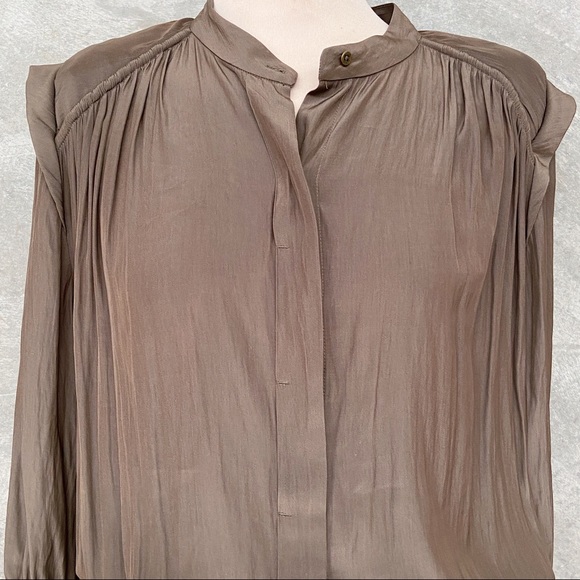 Olive Country Road Fluid Shirt Dress - AU 10 - Picture 6 of 15